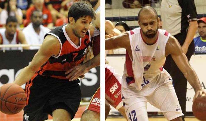 O Flamengo, do armador argentino Laprovittola, buscará sua décima vitória seguida no NBB diante do Espírito Santo, de Arnaldinho (Montagem/LNB)