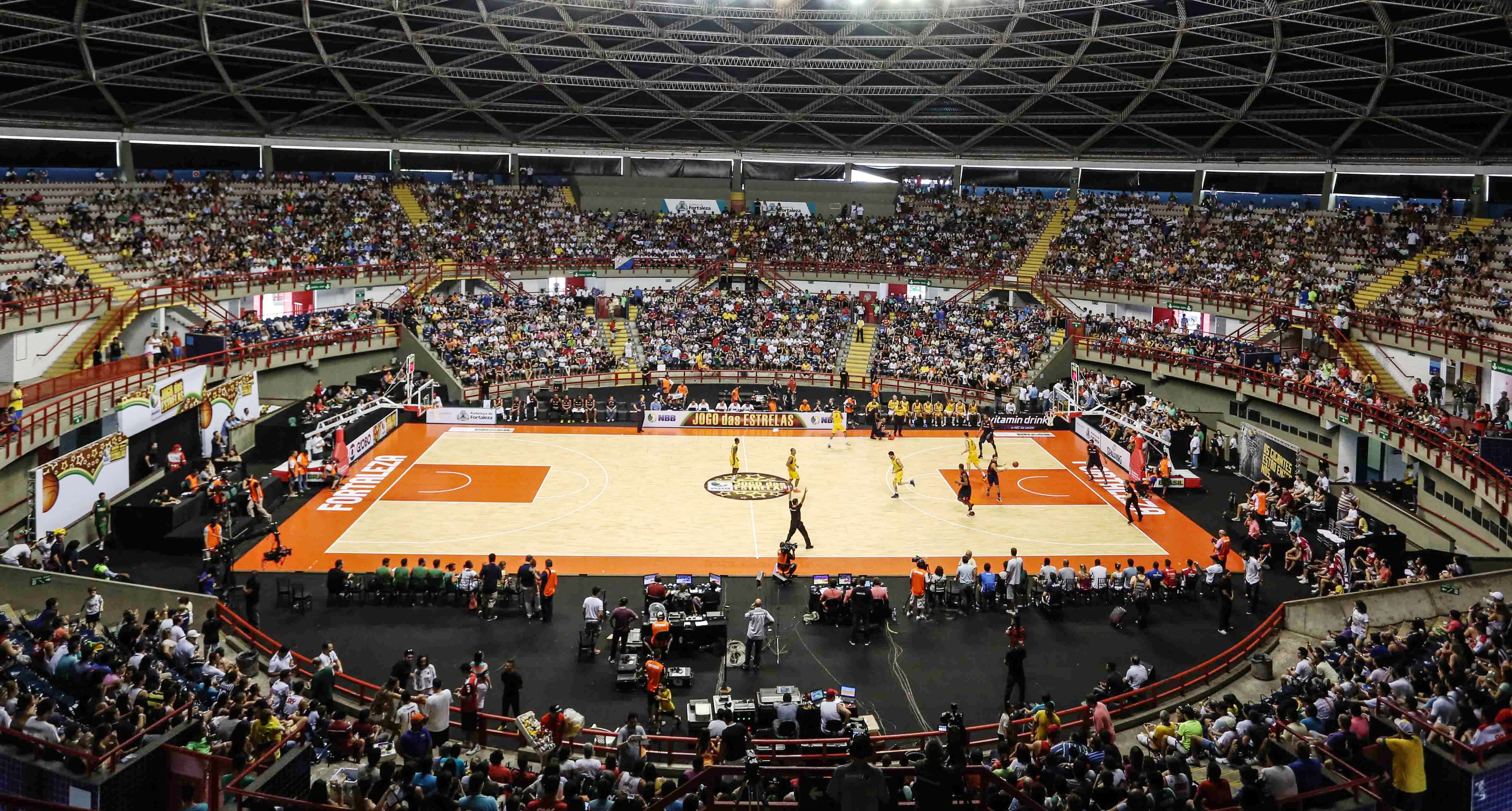 Ginásio Paulo Sarasate, em Fortaleza, recebeu as atividades do Jogo das Estrelas do NBB neste ano (João Pires/LNB)