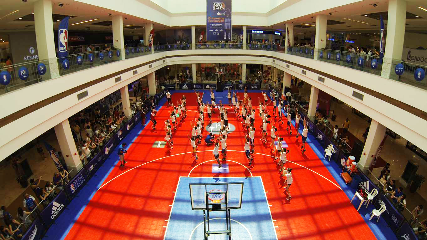 NBA 3X transformou o Shopping Moxuara em um verdadeiro ginásio de basquete (TGF/Divulgação)