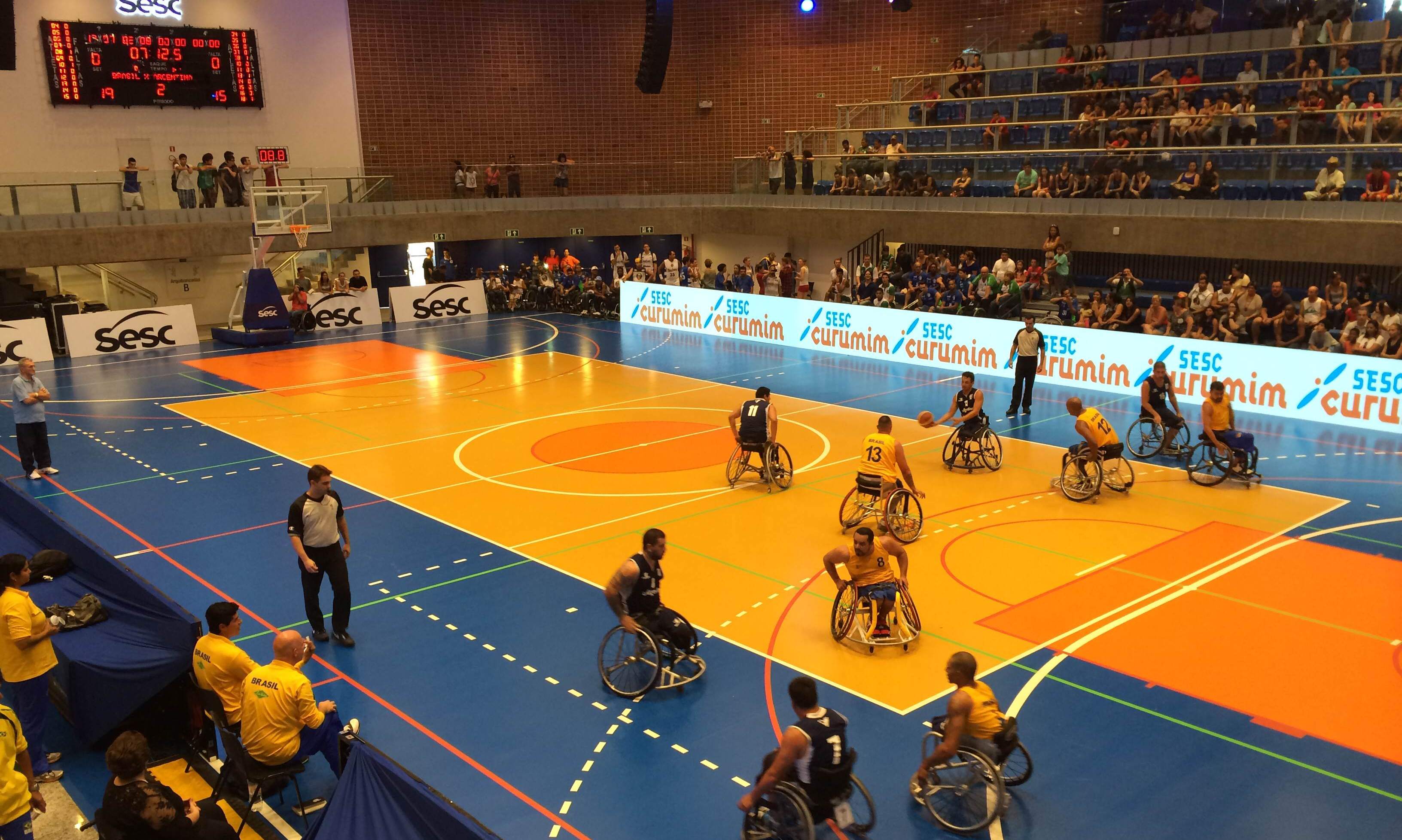 Partida entre Brasil e Argentina de basquete de cadeira de rodas fechou o evento com chave de ouro (Divulgação/LNB)