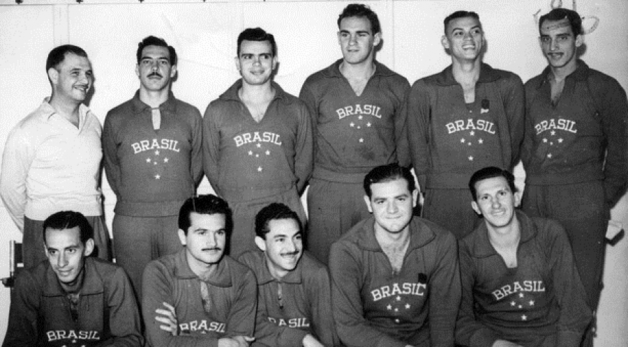 Seleção Brasileira que disputou os Jogos Olímpicos de Londres, em 1948.