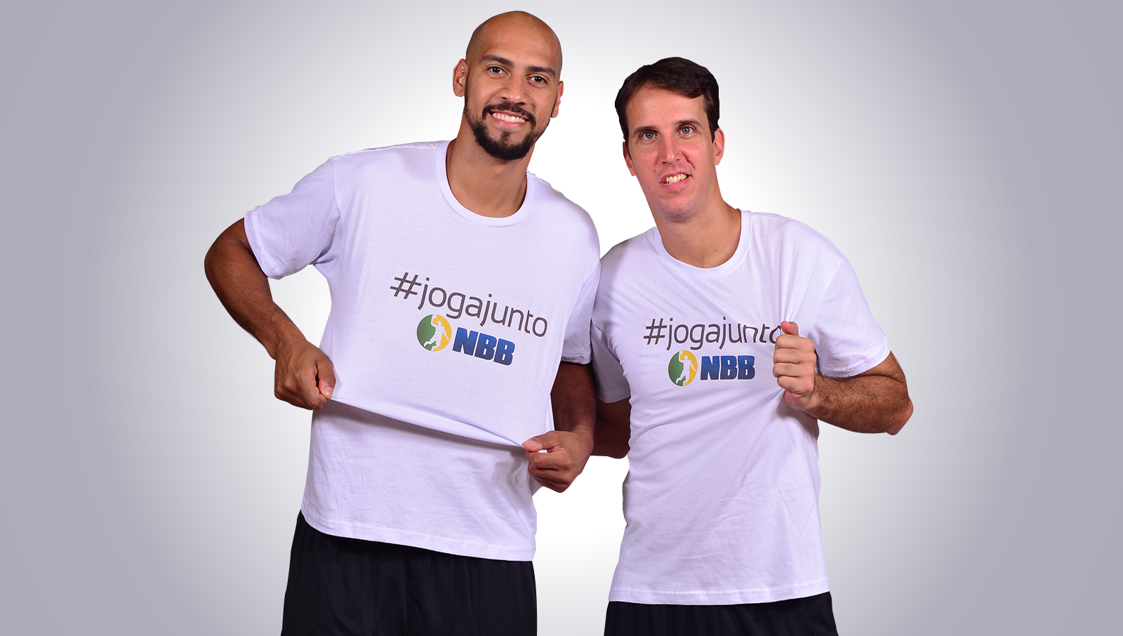 Astros do NBB, como os alas Marcelinho e Marquinhos, do Flamengo, participarão ativamente da campanha (João Pires/LNB)