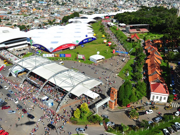 Pavilhão do Festival Nacional da Uva (Luiz Chaves/Divulgação)