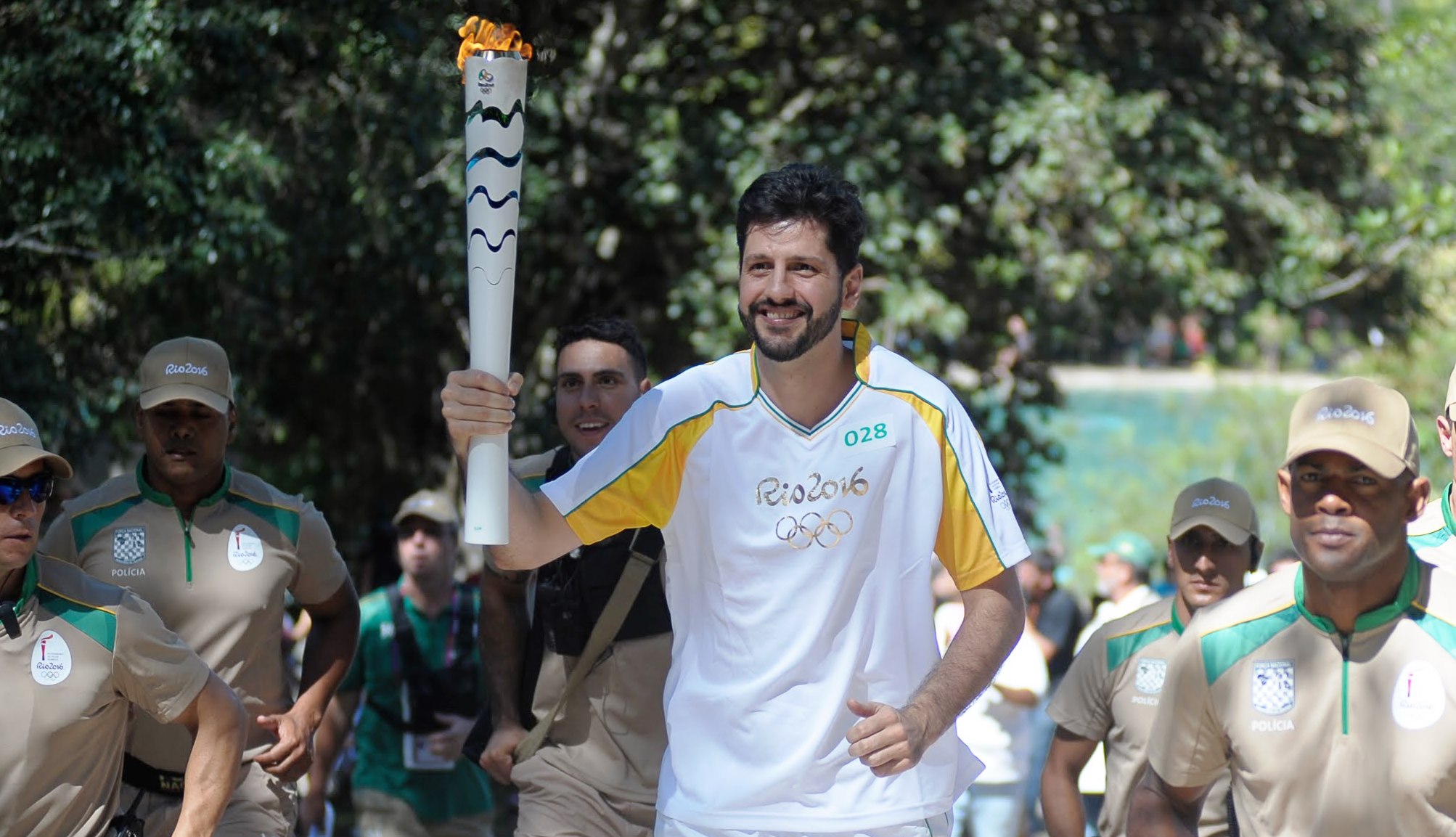 Giovannoni participou de cerimônia histórica para o esporte brasileiro (Brito Junior/UniCEUB)
