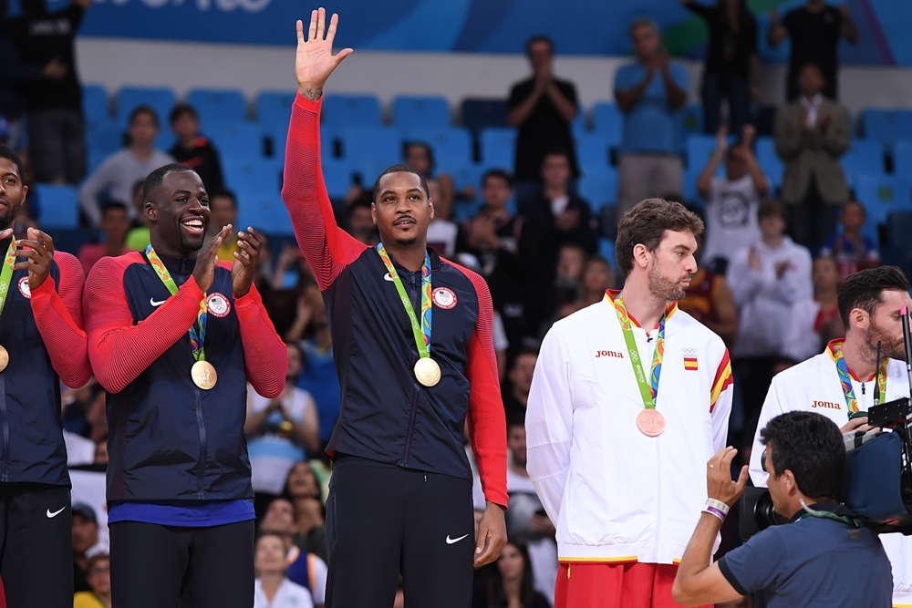 Carmelo Anthony se despede da seleção norte-americana como maior atleta olímpico da história (FIBA/Divulgação)